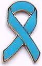 Prostate cancer awareness ribbon pin