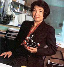 Sophie Chen, Ph.D., in her laboratory.